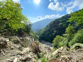 山の上から見た景色