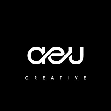 AEU Letter Initial Logo Design Template Vector Illustration