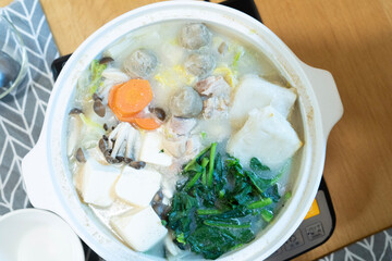 Soy milk white sesame pot