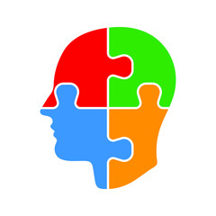 head puzzle icon. Head Puzzle Mind Design For Education Industry design. editable icon. vector illustration