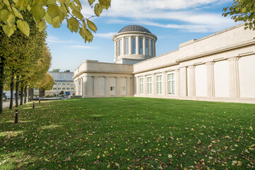 Wroclaw, Poland. October, 2020. Pavilion of 4 domes. National Museum of modern art, formerly a film...