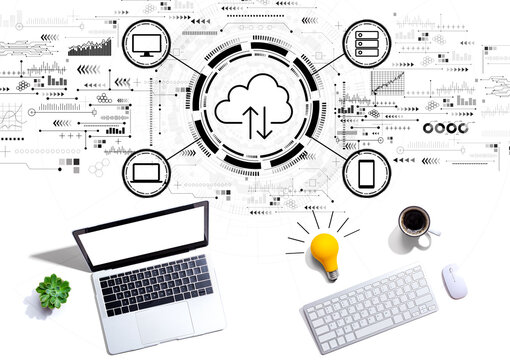 Cloud computing with computers with a light bulb