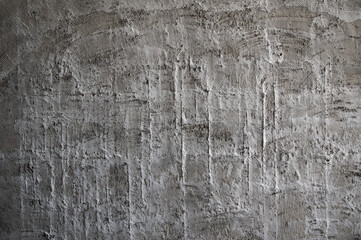 Texture of fresh concrete wall on construction site, fresh plastered cement wall.Gray blank cement textured or plaster wall abstract art pattern texture for background creative work with copy space