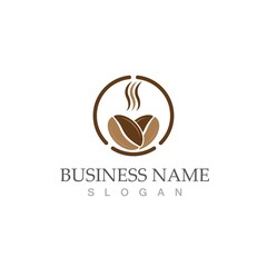 coffee bean icon vector