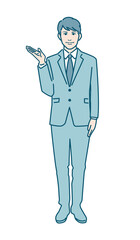 若い男性社会人のベクターイラストレーション