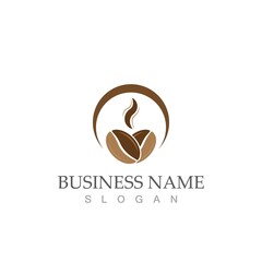 coffee bean icon vector