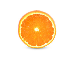 Orange slices isolated on white background
