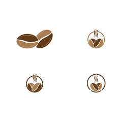 coffee bean icon vector