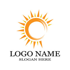 Fototapeta premium Sun Vector illustration Icon Logo Template design