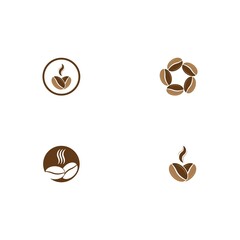 coffee bean icon vector