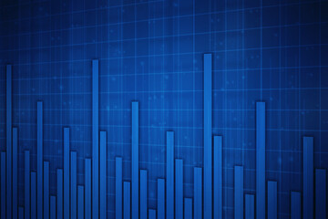 2d rendering Stock market online business concept. business Graph 

