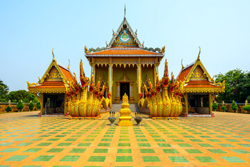 Amazing Temple Wat Sri Bueng Bun in Srisaket at day time, Sisaket province province, Unseen in Thailand,ASIA.