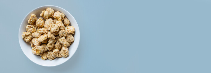 soy meat seitan raw pieces ready to cook snack healthy meal copy space food background image vegan or vegetarian 