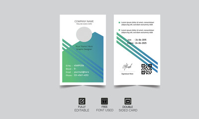 Beautiful Modern  Corporate Identity Card Design -  Unique, Creative Official Card Templates	