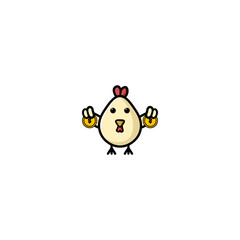 Cute Chicken CArtoon Vector Illustration DEsign