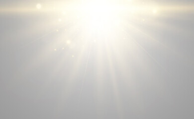 Bright beautiful star.Vector illustration of a light effect on a transparent background.	
