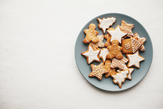 christmas cookies on a plate