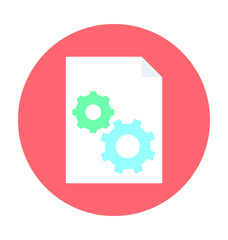 File Settings Vector Icon