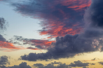 sunset in the clouds