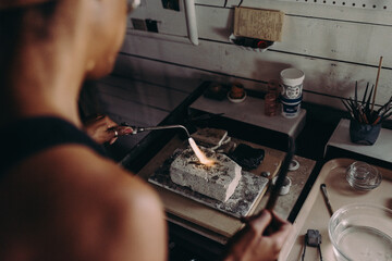 Jewelry being welded