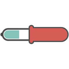 Dropper icon, pipette vector flat isolated illustration