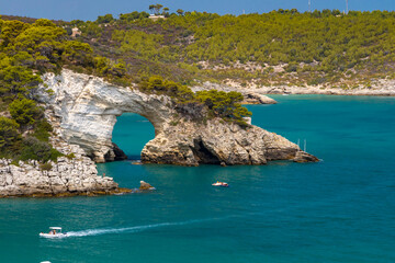 Arco di San Felice near Vieste, National park Gargano, Apulia, Italy