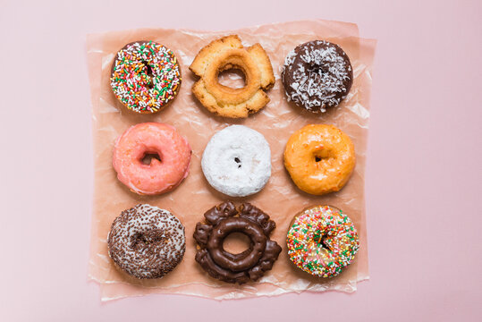 Doughnuts on Pink