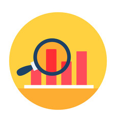 Search Graph Vector Icon