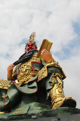 Guan Yu statue at Koh Samui,Surat Thani Province, Southern Thailand.