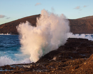 Fototapeta na wymiar volcano in island
