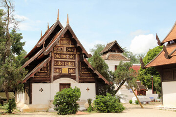 The old church in Wat Phra That Lampang Luang, Lampang Province, Northern Thailand.