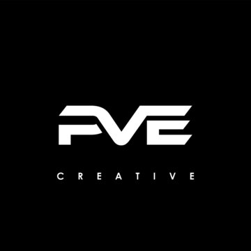 PVE Letter Initial Logo Design Template Vector Illustration