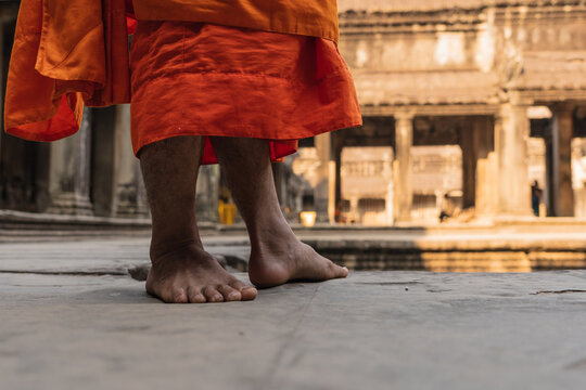 Buddhist monk of Angkor Wat temple