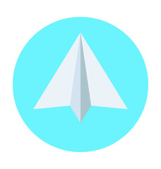 Fototapeta premium Paper Plane Vector Icon
