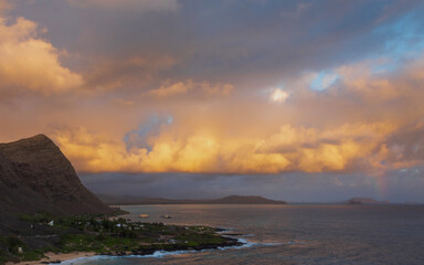 Obraz premium sunset over the sea