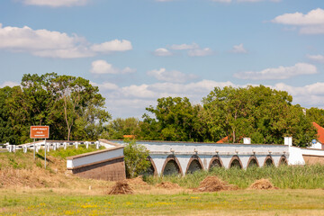 Bridge near the village Hortobagy, NP Hortobagy, Hungaria