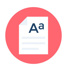 Text Sheet Vector Icon