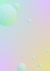 Cover fluid with round shapes