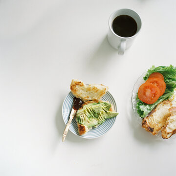 Simple breakfast still life