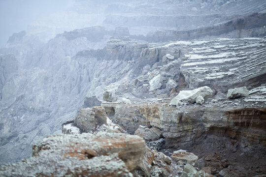 Java Asia Rock Valley Outdoors Fog