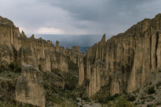Picturesque Rock Formation In The Las Animas Valley In Bolivia