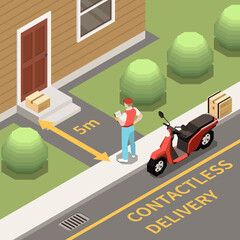 Contactless Delivery Background