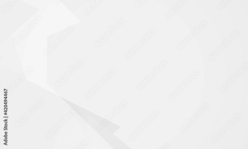 Poster abstract triangle white and gray color gradient background vector design