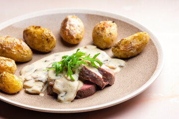 turkey roulade with goat cheese