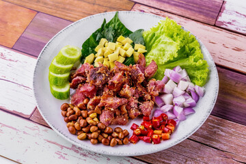 Fermented pork ribs Thai cuisine