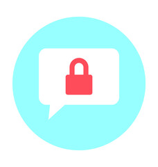 Private Chat Vector Icon