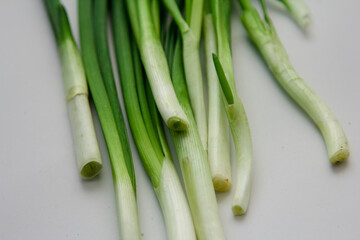 Onion on a white background, food market