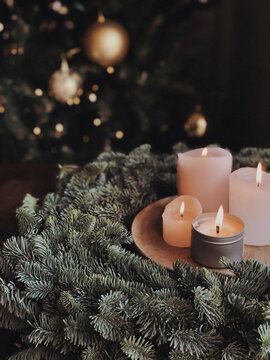 Christmas decoration with candles