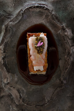 Norway lobster with caviar