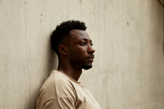 Black man in the city